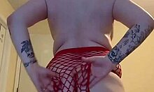 Striptease Tease Ends Kneeling Cum Explosion!