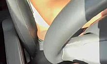 naked teen masturbates orally outdoors licking pussy to orgasm in traffic