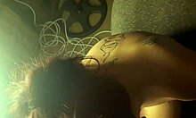 18yo stepdaughter sucks daddy's cock as i dildo fuck her tight pussy