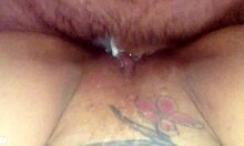 Mulata cremosa's big ass squirts on monster cock in interracial creampie 69