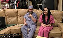 i became nurse blaire celeste blasting jizz on her pierced tits pov