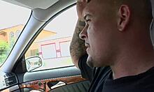 18 teen gives sloppy blowjob before anal gaping