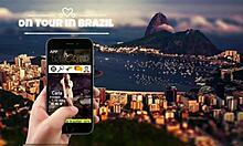 bruna lopes fucks tourist licks big ass horny brazilian slut interview!