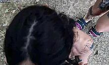 Stranded Lesbians Share COCK! DOUBLE BJ Leads to Outdoor FUCK!