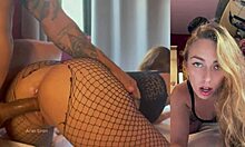 Intense Anal Sex Ends Painfully with Facial Cumshot for Blonde Brazilian