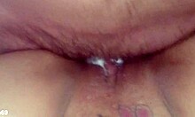 Mulata cremosa's big ass squirts on monster cock in interracial creampie 69