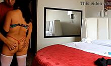 Step-son, does mommy's lingerie tease make you want to play with her slutty pussy more?