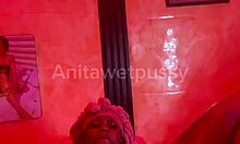 Damn! Ebony Pussy Waters Bed With Dripping Squirt!