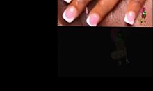 POV Stepsister Jerks Big Black Cock for Nipple Cumshot Explosion