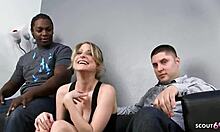 Cuckold Watches Sexy Wife's First Big Black Cock Interracial Fuck Deepthroat Doggystyle