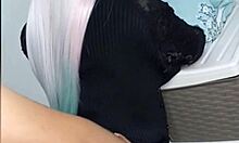 Virgin stepdaughter's huge tits tempt stepdad in first time bedroom roleplay over 18