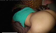 Homemade latina big ass slut bent over for passionate anal creampie shaking