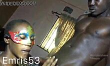 ebony amateur with small waist and big tits submits to homemade lust