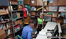 Hey, that horny thick blonde teen shoplifter alexa raye totally seduces the security officer at work