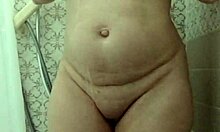 naughty housewife sneaks quick orgasm shower fuck at mummy's place