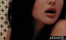 teasing model fingers hairy pussy to orgasm in heels