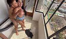 imagine hardcore pounding that latina whore's big ass on apartment balcony squirting everywhere.