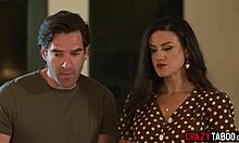 Penny Barber spanks Holly Day's big ass before husband joins rough threesome bang