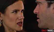 Penny Barber spanks Holly Day's big ass before husband joins rough threesome bang