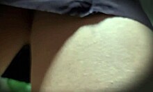 Nataly's Bare Upskirt Secretary Tease