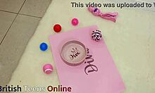 submissive girl next door in lingerie stockings deepthroats then eats cumshot from bowl facial gloryhole