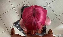 Slutty Outfit Sparks Messy Facial