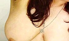 Aurora Grabs Attention Flashing Big Tits and Ass While Dancing Naked