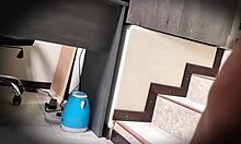 Nataly's Bare Upskirt Secretary Tease