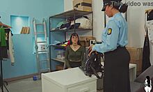 two latina petite thieves caught stealing now sucking cocks to escape group fuck