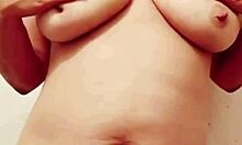 Aurora Grabs Attention Flashing Big Tits and Ass While Dancing Naked