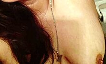 Aurora Grabs Attention Flashing Big Tits and Ass While Dancing Naked