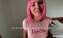 Slutty Outfit Sparks Messy Facial