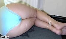 desperate mature wife soaks panties peeing wet submissive solo