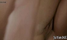 Petite legal teen rides tight pussy on dildo with fingering frenzy.