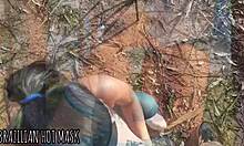 public forest blowjob nearly caught twice