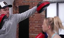 Trainer and Friends Double Penetrate Young Boxer Girl in DPP Session