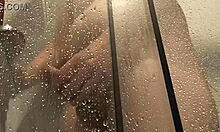 Releasing hot load under steamy shower spray