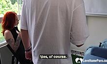 aroused hottie with big tits and tattoos rides my cock cowgirl style 😈🔥