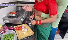 Devar fucks komal hardcore anal doggystyle kitchen bent over cumshot