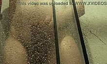 Releasing hot load under steamy shower spray