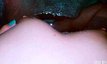 girl with petite 18+ tits feels so good touching herself in the bath