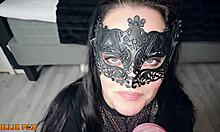 super hot edging makes milf swallow millie fox's gigantic cum load