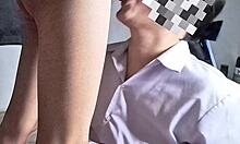 Teaching Student Deepthroat Skills Ends In Cumshot