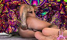 dreamy edging goon session rips clothes with HUGE anal toys gaping wide!