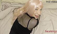 My Step-Sister Moans In Fishnets As Big Cock Motivates Her Tutoring