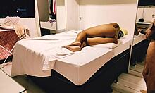 safada stepmom's juicy clit and ass take intense footjob followed by deep anal creampie pounding