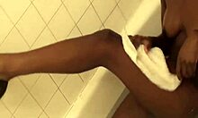 Sexy Ebony Teen Tristina Millz Pats Shaved Pussy Solo