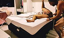 safada stepmom's juicy clit and ass take intense footjob followed by deep anal creampie pounding