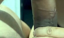 oh man her sloppy wet blowjob from this curvy latina had me dripping everywhere close-up