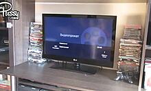 Amateur College Coed Fingers Shaved Pussy to Explosive Orgasm Then Showers Legs